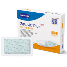 Zetuvit Plus Silicone Border Hartmann 413904-Zetuvit Plus Silicone Border Super Absorbent Dressing, 