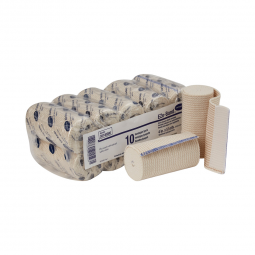EZe-Band LF Hartmann 59140000-EZe-Band LF Double Hook & Loop Closure Elastic Bandage, 4 Inch x 5-1/2