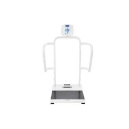 Healthometer 1100 Bariatric Platform Scale with Extra-Wide Handrails - Hgt Rod and Wireless Options