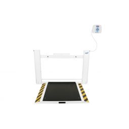 Healthometer 2900-AM Antimicrobial Wall-Mounted Fold-Up Wheelchair Scale - 4 Model Options