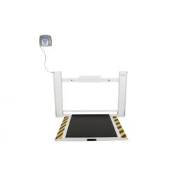 Health o meter 2900KG Antimicrobial Wall-Mounted Wheelchair Scale-KG Only