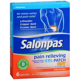Salonpas Gel-Patch Hot Hisamitsu America 46581087006-Salonpas Gel-Patch Hot Capsaicin / Menthol Topi