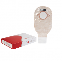 New Image Hollister 18163-New Image Two-Piece Drainable Transparent Filtered Ostomy Pouch, 12 Inch L