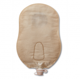 CeraPlus Hollister 8415-CeraPlus One-Piece Drainable Beige Urostomy Pouch, 9 Inch Length, 1-1/8 Inch