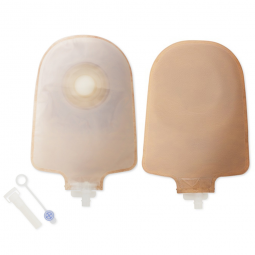Premier Hollister 8462-Premier One-Piece Drainable Transparent Urostomy Pouch, 9 in Length, 1 in Sto