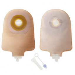 Premier Hollister 84690-One-Piece Transparent Urostomy Pouch, 9 Inch Length, Up to 2 Inch Stoma, 1-