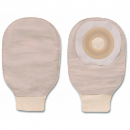 Premier Flextend Hollister 8648-Premier Flextend One-Piece Drainable Beige Colostomy Pouch, 9 in Len