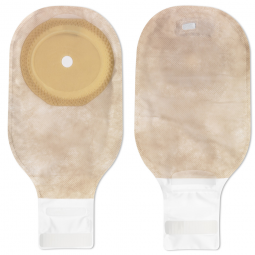 Premier Hollister 88302-Premier One-Piece Drainable Beige Filtered Ostomy Pouch, 12 in Length, 2-1/2