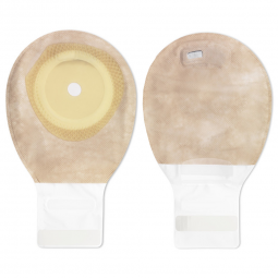 Premier Hollister 88700-Premier One-Piece Drainable Beige Filtered Ostomy Pouch, 7 Inch Length, Mini