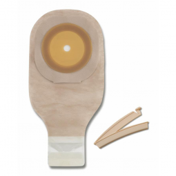 Premier Hollister 89004-Premier One-Piece Drainable Ultra-Clear Ostomy Pouch Kit, 12 in Length, Up t