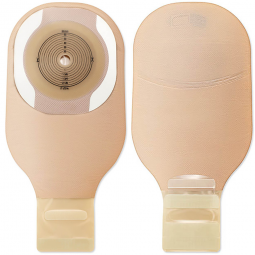 Premier Hollister 8901-Premier One-Piece Drainable Beige Filtered Ostomy Pouch, 12 in Length, 2-1/2 