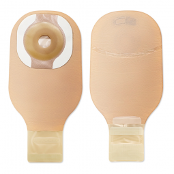 Premier Hollister 8935-One-Piece Drainable Beige Ostomy Pouch, 12 in Length, 1-3/8 in Stoma, Pouches
