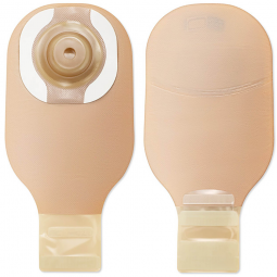 Premier Hollister 89511-CeraPlus One-Piece Drainable Beige Ostomy Pouch, 12 in Length, Up to 2-1/8 i