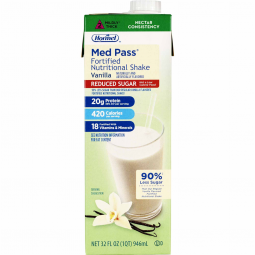 Med Pass Reduced Sugar Hormel 22649 Med Pass Reduced Sugar Vanilla Fortified Nutritional Shake, 32 o