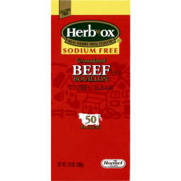 Herb-Ox Sodium Free Hormel Food Sales 23371-Herb-Ox Beef Bouillon Sodium Free Instant Broth, Oral Su
