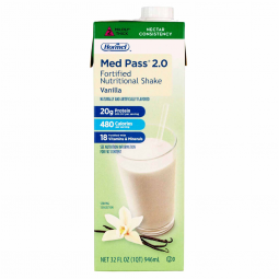 Med Pass 2.0 Hormel 27016 Med Pass 2.0 Vanilla Fortified Nutritional Shake, 32 ounce Carton (EA/1)