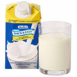Hormel 41805 Thick & Easy Dairy Honey Consistency Milk Thickened Beverage, 8 oz Carton (Case)