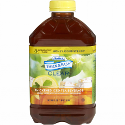 Hormel 45587 Thick & Easy Clear Honey Consistency Iced Tea Thickened Beverage, 46 oz (Case)
