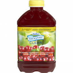Thick & Easy Hormel Food Sales 48030-Thick & Easy Clear Honey Consistency Cranberry Thickened Bevera