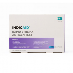 Indicaid IND-HG-STREP-25PPK Strep A Test 25 Pack POC