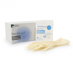 NitriDerm Innovative Healthcare 135285-NitriDerm Nitrile Surgical Glove, Size 8.5, White, Exam Glove
