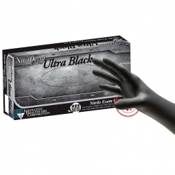 NitriDerm Ultra Black Innovative Healthcare 187050-NitriDerm Ultra Black Nitrile Exam Glove, Extra S