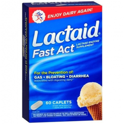 Lactaid Fast Act J & J Sales 00045091060 Lactaid Fast Act Lactase Enzyme Dietary Supplement