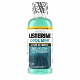 Listerine Zero Johnson & Johnson Consumer 10312547428306-Listerine Zero Clean Mint Mouthwash, 3.2 oz
