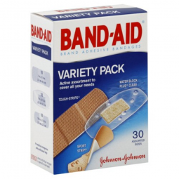 Band-Aid Variety Pack Johnson & Johnson Consumer 111907500-Band-Aid Variety Pack Adhesive Strip, Ass