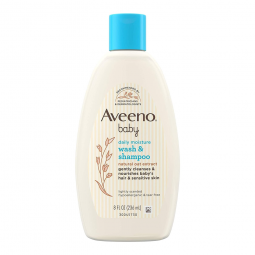 Aveeno Baby J & J Sales 38137003665-Baby Shampoo & Body Wash Aveeno Baby 8 oz Flip Top Bottle Light 