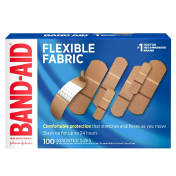 Band-Aid Flexible Fabric J & J Sales 38137115078-Adhesive Strip Band-Aid Flexible Fabric (25) 1 X 3 