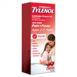 JandJ J & J Sales 50580016604-Tylenol Children's Pain + Fever Oral Suspension, Cherry Flavor, Pain R