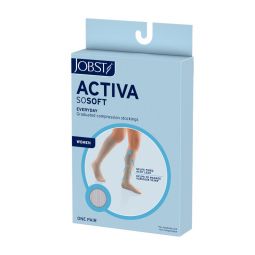 Jobst Activa soSoft Compression Stockings - Knee High - Ribbed Pattern - 3 Compression Levels
