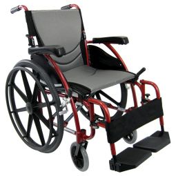 Karman S-Ergo 115 Lightweight Wheelchair-Swinging Footrest-Mag Wheels