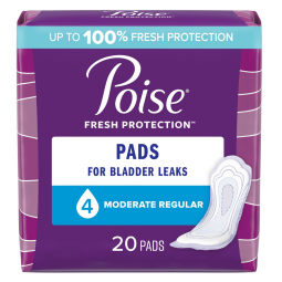 Poise Fresh Protection Kimberly Clark 19564-Poise Bladder Control Pads, Adult Women, Disposable, Pad