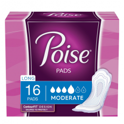 Poise Kimberly Clark 19566-Poise Bladder Control Pads, Adult Women, Moderate Absorbency, Disposable,