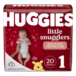 Huggies Little Snugglers Kimberly Clark 34717-Huggies Little Snugglers Diaper, Size 1 (PK/20)