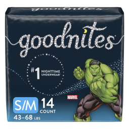 GoodNites Kimberly Clark 41313-GoodNites Absorbent Underwear, Small/Medium, Youth Briefs & Training 