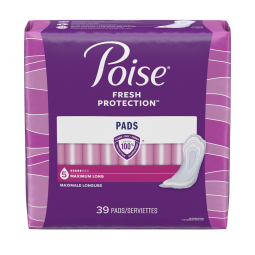Poise Fresh Protection Kimberly Clark 44561-Poise Maximum Bladder Control Pad, 14.6 in Length, Pads 