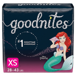 GoodNites Kimberly Clark 46761-Goodnites Girls Heavy Absorbency Nighttime Underwear, Extra Small, Ov