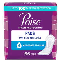 Poise Fresh Protection Kimberly Clark 47357-Poise Moderate Bladder Control Pad, Regular Length, Pads