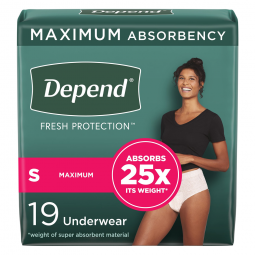 Depend Fresh Protection Kimberly Clark 47915-Depend Fresh Protection Womens Maximum Absorbency Under