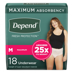 Depend Fresh Protection Kimberly Clark 47932-Depend Fresh Protection Womens Maximum Absorbency Under