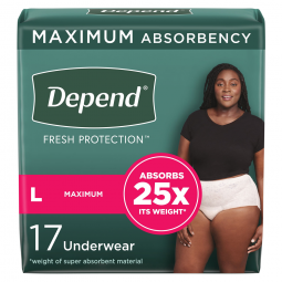 Depend Fresh Protection Kimberly Clark 48124-Depend Fresh Protection Womens Maximum Absorbency Under