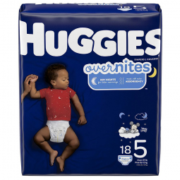 Huggies Overnites Kimberly Clark 49540-Huggies OverNites Diaper, Size 5, Baby Diapers (PK)