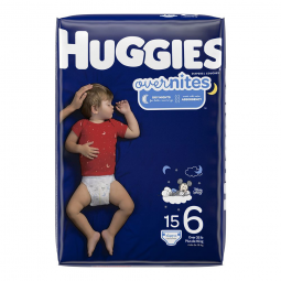 Huggies Overnites Kimberly Clark 49541-Huggies OverNites Diaper, Size 6, Baby Diapers (CS)