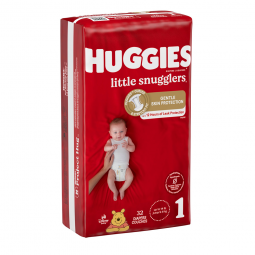 Huggies Little Snugglers Kimberly Clark 49695-Huggies Little Snugglers Diaper, Size 1, Baby Diapers 