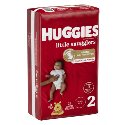 Huggies Little Snugglers Kimberly Clark 49697-Huggies Little Snugglers Diaper, Size 2, Baby Diapers 