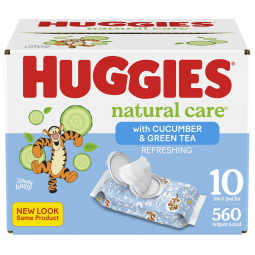 Huggies Natural Care Refreshing Kimberly Clark 50130-Huggies Natural Care Refreshing Baby Wipes, Per