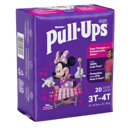 Pull-Ups Kimberly Clark 51353-Huggies Pull-Ups Learning Designs for Girls Training Pants, 3T to 4T, 